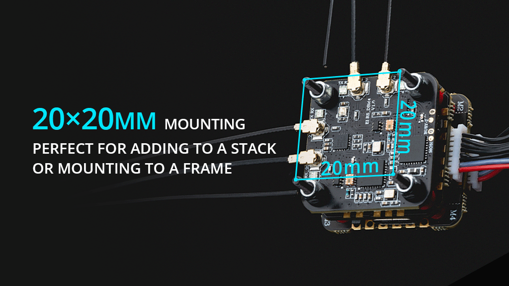 DBR4 Dual Band Xross Gemini ExpressLRS Receiver