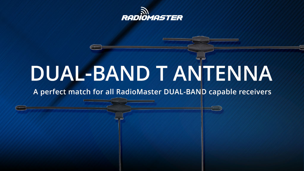 IPEX1 2.4GHz / Sub-G 900MHz Dual-Band T Antenna