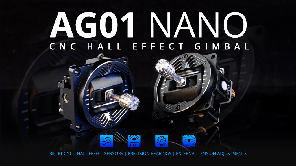 AG01 NANO CNC Hall Gimbals for Pocket Radio