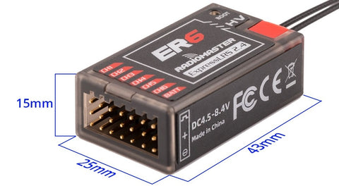 RadioMaster ER6 2.4GHz ELRS PWM Receiver