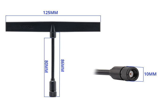 Dual Band 2.4GHz / SUB-G 900MHz Antenna