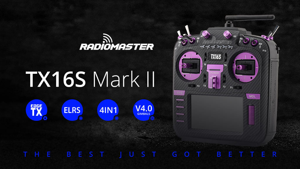 TX16S Mark II Max Radio Controller (Joshua Bardwell Edition / ELRS / M2)
